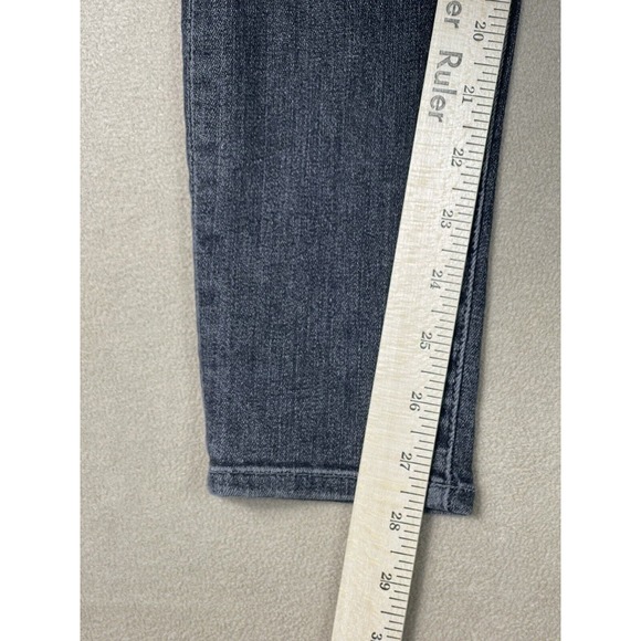 Frame jeans Womens 26 Black Le High Skinny Denim Raw Hem Mid Rise Adult - Picture 5 of 13